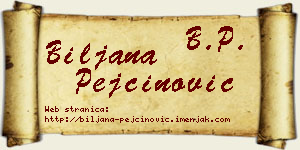 Biljana Pejčinović vizit kartica